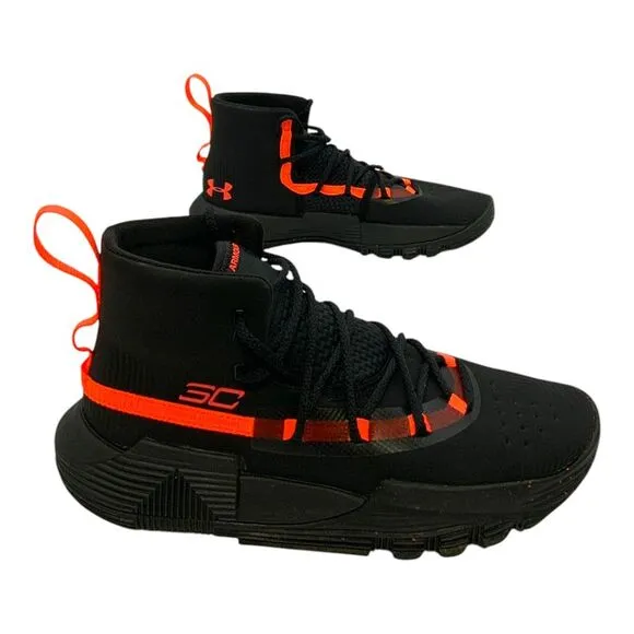 Under Armour SC 3Zero 2 Basketball Shoe Black/Orange US Boys 5