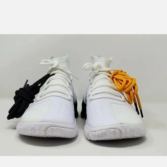 Under Armour UA x Project Rock 1 Men's USA Sz 9 WHITE Training Shoes 3020788-102