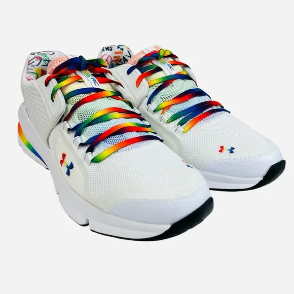 Under Armour Unisex Forge RC Pride Running Shoes Sneakers 3023669-101 Men Sz 10