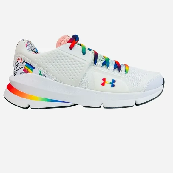 Under Armour Unisex Forge RC Pride Running Shoes Sneakers 3023669-101 Men Sz 10