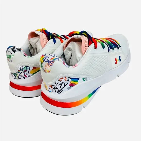 Under Armour Unisex Forge RC Pride Running Shoes Sneakers 3023669-101 Men Sz 10
