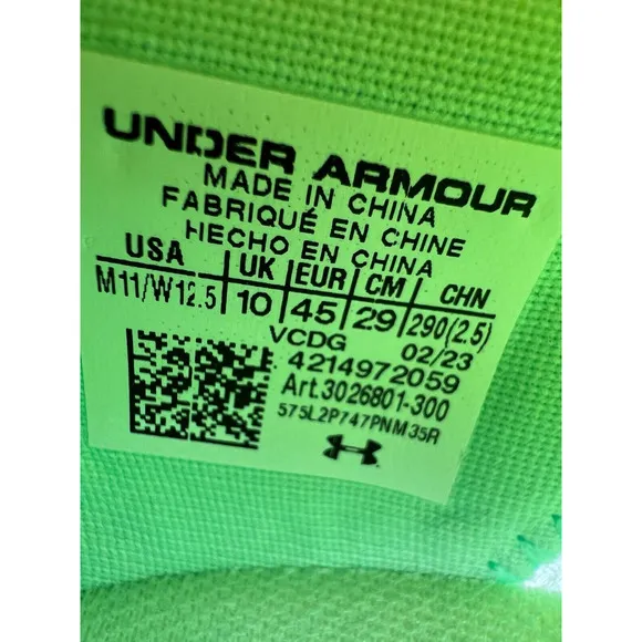 Under Armour Unisex UA Flow Velociti Elite Running Shoes 3026801-300 Men Sz 11📦