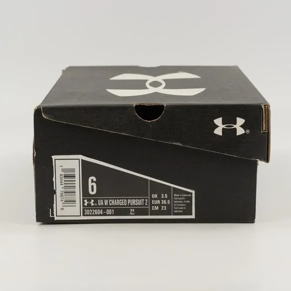 Under Armour Women's UA Charged Pursuit 2 Running Shoe 3022604-001 size 6