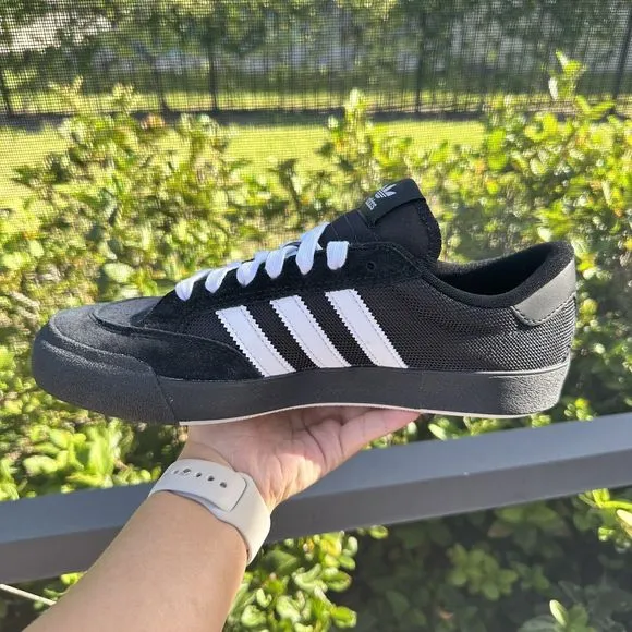 Unisex Adidas Nora Low Black White Skateboarding Shoes HP9164