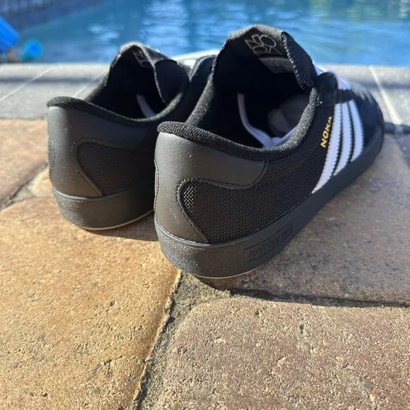 Unisex Adidas Nora Low Black White Skateboarding Shoes HP9164