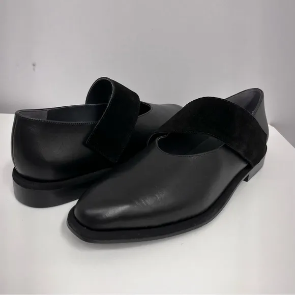 United Nude Leather Shoes Black Mary Jane NIB Pure‎ Mary $255 Size 38