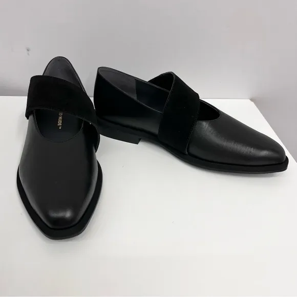 United Nude Leather Shoes Black Mary Jane NIB Pure‎ Mary $255 Size 38