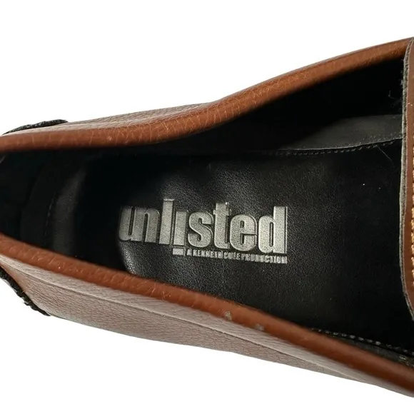 Unlisted by Kenneth Cole Men’s Brown Slip On Driver Shoes Size 10.5 M