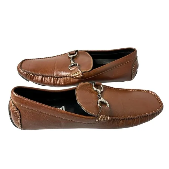 Unlisted by Kenneth Cole Men’s Brown Slip On Driver Shoes Size 10.5 M