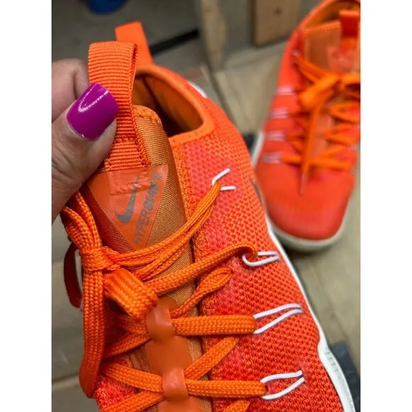 US11 Nike Hypershift TB Orange Blaze White Mens Basketball Shoes Sneakers
