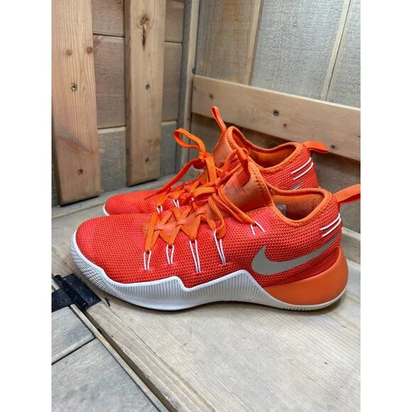 US11 Nike Hypershift TB Orange Blaze White Mens Basketball Shoes Sneakers