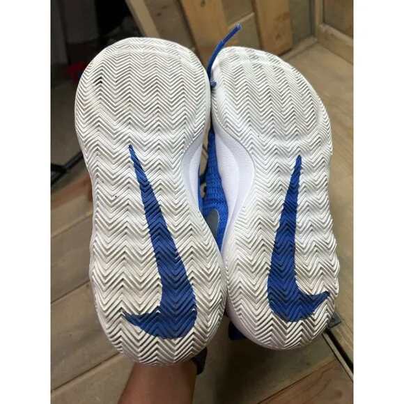 US9 NIKE Zoom Rev TB Game Royal Blue/Silver Basketball Shoes Mens 922048-400