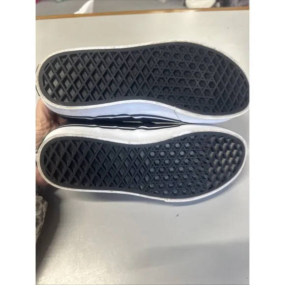 Vans Black Checkerboard Slip On Sneakers Youth Size 3.5 Skateboarding Shoes Kids