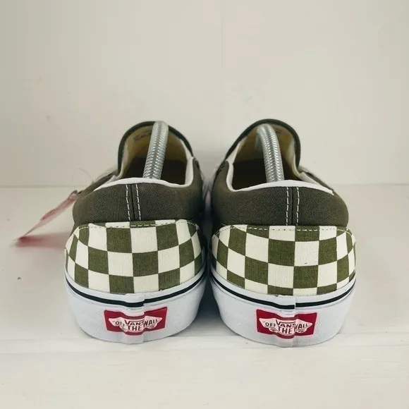 Vans  Grape Leaf Checkerboard Classic Slip-On Shoes Men Size 11.5