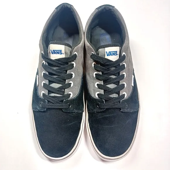 Vans Kress Rare Suede Leather Black Gray Men's Size 11.5 or 11 1/2