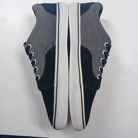 Vans Kress Rare Suede Leather Black Gray Men's Size 11.5 or 11 1/2