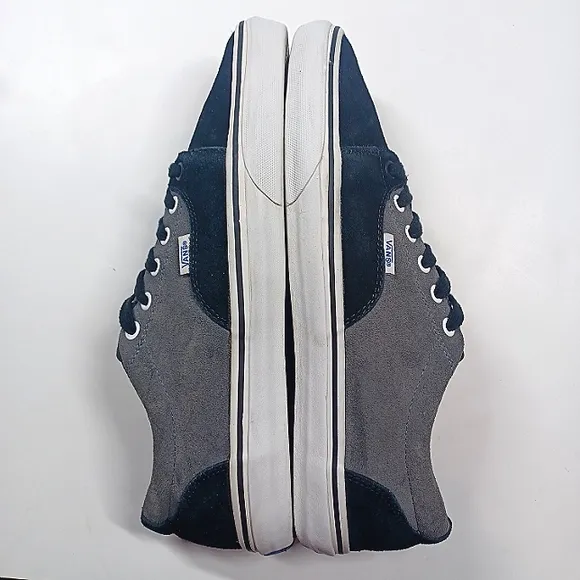 Vans Kress Rare Suede Leather Black Gray Men's Size 11.5 or 11 1/2