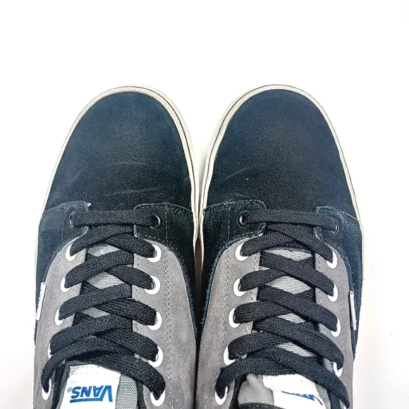 Vans Kress Rare Suede Leather Black Gray Men's Size 11.5 or 11 1/2
