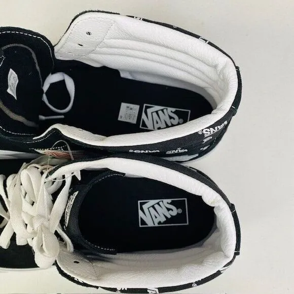Vans Sk8-Hi Vans Logo Black True White Size US 13 Men's New VN0A32QGQW7 Sneakers