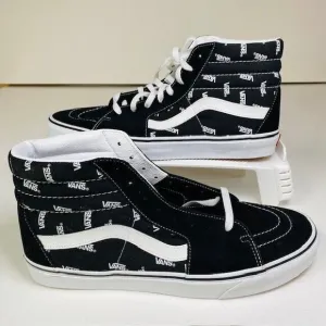 Vans Sk8-Hi Vans Logo Black True White Size US 13 Men's New VN0A32QGQW7 Sneakers