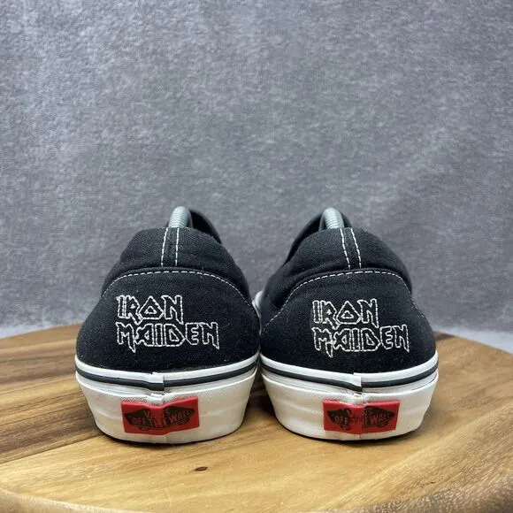 Vans Slip-On Iron Maiden &quot;The Trooper&quot; Shoes Sneakers Men's Size 11.5 Rock Metal