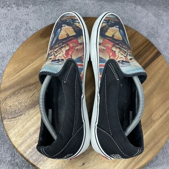 Vans Slip-On Iron Maiden &quot;The Trooper&quot; Shoes Sneakers Men's Size 11.5 Rock Metal