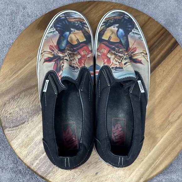 Vans Slip-On Iron Maiden &quot;The Trooper&quot; Shoes Sneakers Men's Size 11.5 Rock Metal