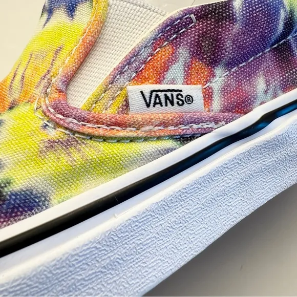 VANS Women’s Classic Slip On Washed Tie Dye Canvas Shoes Sneakers Size 7.5