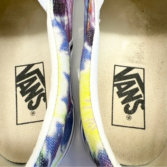 VANS Women’s Classic Slip On Washed Tie Dye Canvas Shoes Sneakers Size 7.5