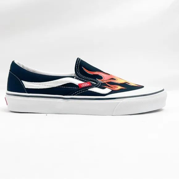 Vans x A$AP Worldwide Black Flame Classic Slip-On Sneakers
