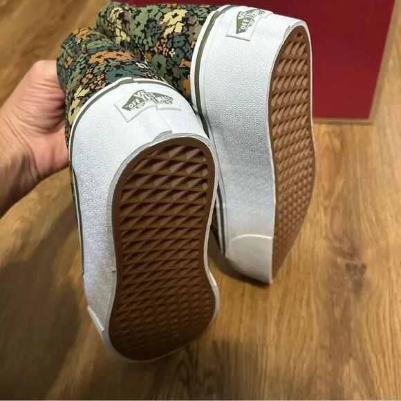 VANS sk8-hi top tapered stackform floral print platform lace up shoes men’s 5.5