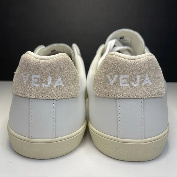 Veja Esplar Logo Leather Sneaker Women's Size 7, 8 or 9 Extra White / Sable