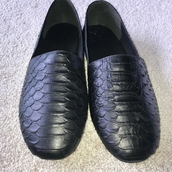 Vince Bogart-3 Woven Slip-On Flat Black Shoes NIB