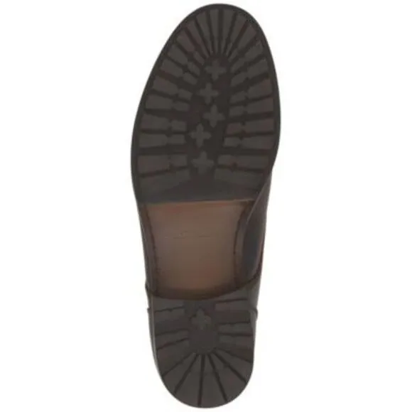 VINCE CAMUTO Mens Brown Lannie Toe Block Heel Leather Boots Shoes 10.5 M