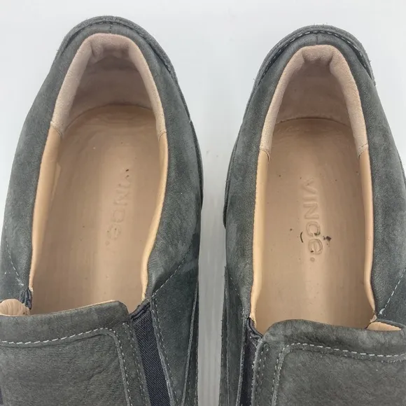 Vince Dark Grey Water Repellant Slip On Sneaker Shoes Men's Size 9.5