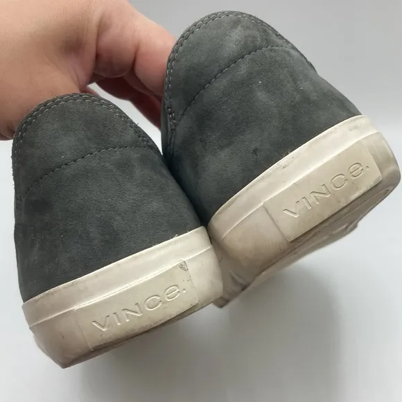 Vince Dark Grey Water Repellant Slip On Sneaker Shoes Men's Size 9.5