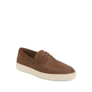 VINCE. Mens Brown Notched Emmitt Toe Slip On Leather Espadrille Shoes 9.5 M