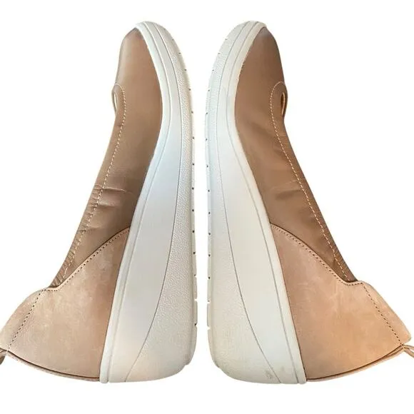 Vionic Jacey Slip On Wedge Shoes Toffee Tan size 9