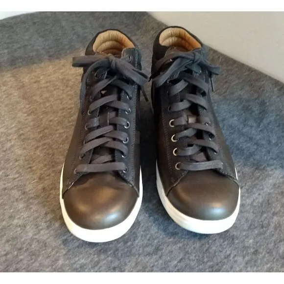 VIONIC Leather Sneakers Malcom‎ Suede Hi Top Casual Comfort Lace Up Shoes Mens 8