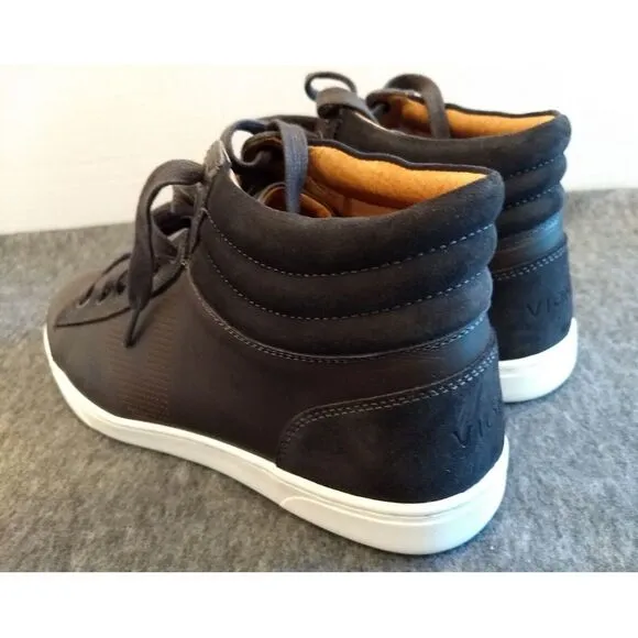 VIONIC Leather Sneakers Malcom‎ Suede Hi Top Casual Comfort Lace Up Shoes Mens 8