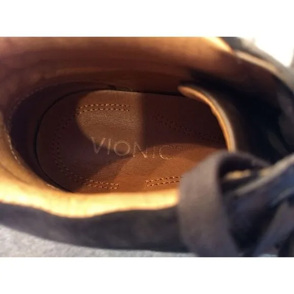VIONIC Leather Sneakers Malcom‎ Suede Hi Top Casual Comfort Lace Up Shoes Mens 8