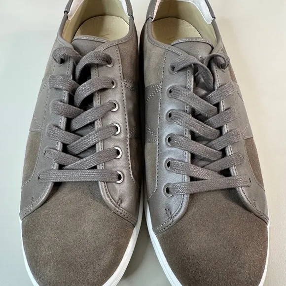 Vionic Mens Jerome Shoes Size 11.5 Brown Suede Lace-Up Casual Comfort Walking