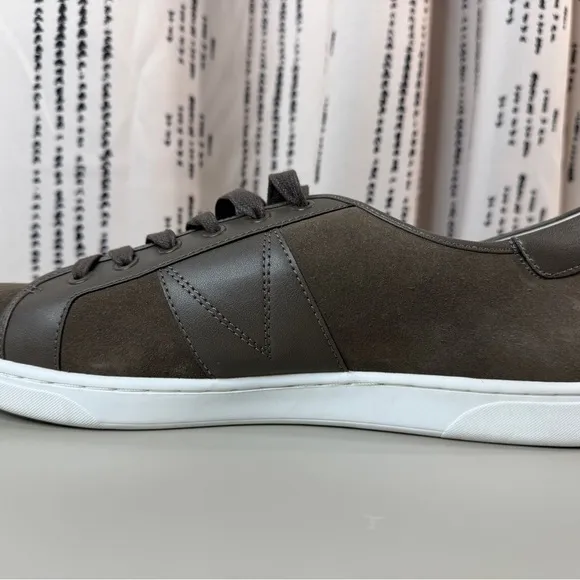 Vionic Mens Jerome Shoes Size 11.5 Brown Suede Lace-Up Casual Comfort Walking