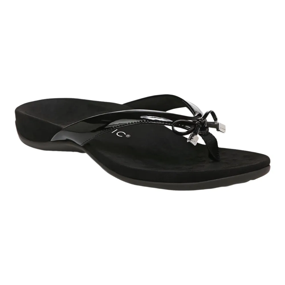 Vionic Women's Bella Toe Post Sandal Black