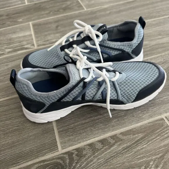 Vionic Zeliya Size‎ 9.5 Wide Blue Two Tone Athletic Slip On Gym Shoes