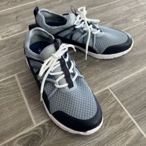 Vionic Zeliya Size‎ 9.5 Wide Blue Two Tone Athletic Slip On Gym Shoes