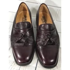Vito Rufolo Leather Tassel Loafers Slip On Shoes
