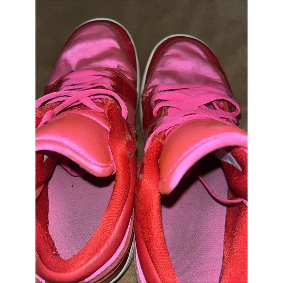 WMNS NIKE AIR JORDAN 1 LOW SE &quot;VALENTINES&quot; PINK BLAST-RED SZ 6 [FB9893-600] Shoe