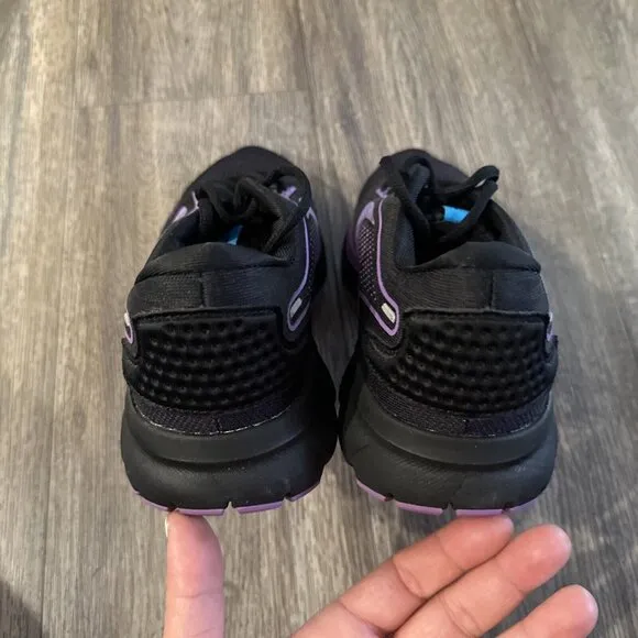 Women  SAMPLE Brooks Trace 2 Black Purple Running Shoes Size 8.5 NEW