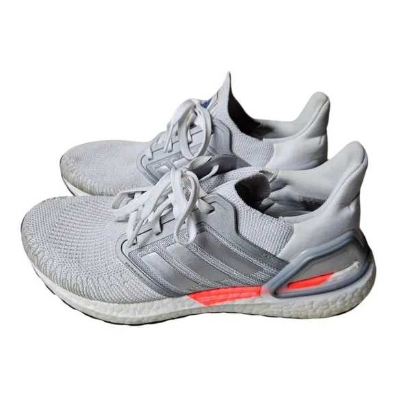 Women's Adidas Ultraboost 20 NASA FX7992 White Running Shoes - Size 8.5